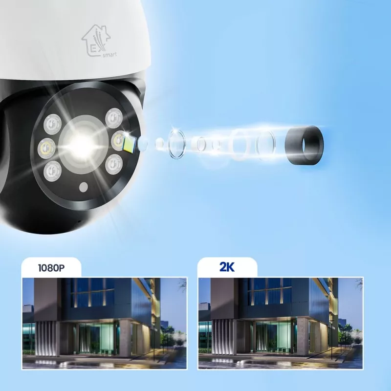Extralink Perun Outdoor-Überwachungskamera EOC-268 | IP-Kamera | 1296p, PTZ