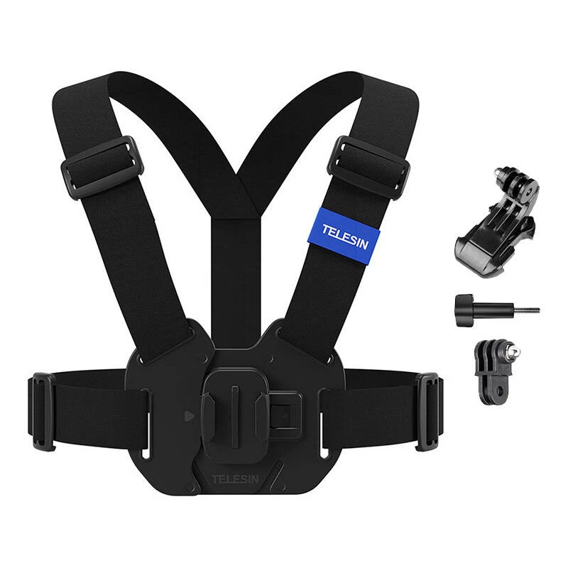 Brustgurt-Harness Telesin GP-UCS-001 verstellbare Passform kompatibel mit GoPro-Kameras