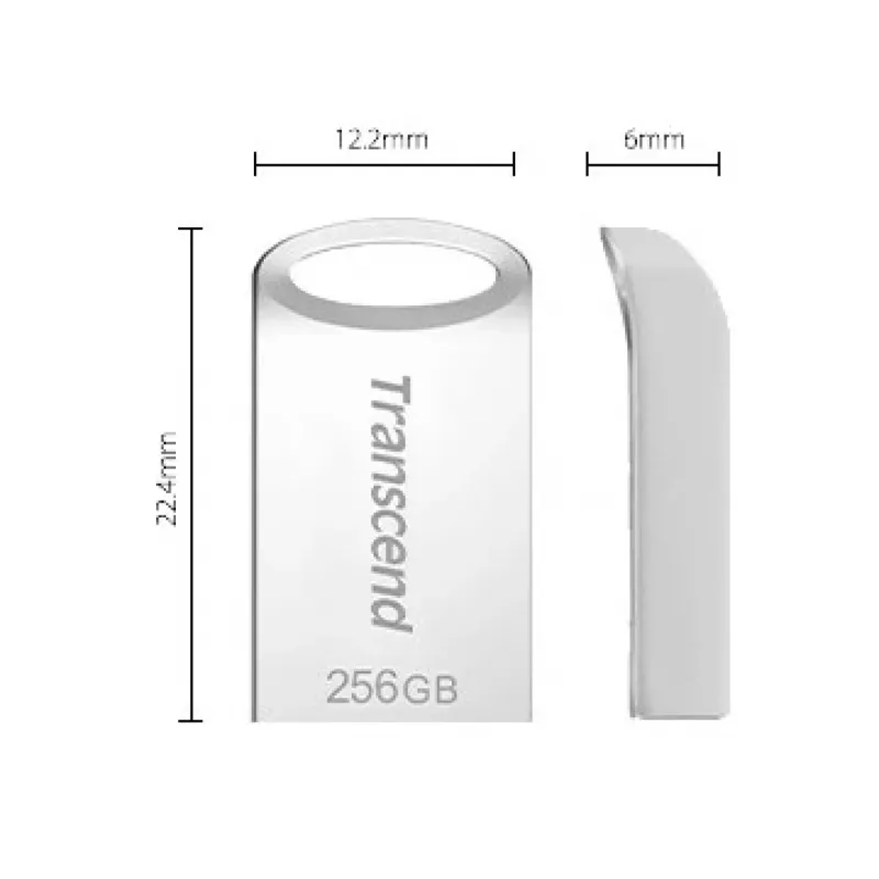 USB-Stick 256GB Transcend JetFlash 710 USB3.1 Silber