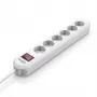 BACHMANN SMART Mehrfachsteckdose 6-fach Schutzkontakt-Steckdose Weiß 3m