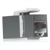 Keystone-Kupplung Ubiquiti UACC-Keystone-Coupler-C6A Flach Edelstahl RJ-45