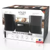 Mini Hi‑Fi Stereo System Adler AD 1917 — Bluetooth V5.3, CD/USB/MP3, 2×25 W RMS, UKW-Tuner, 4‑Band-Equalizer, AUX, Schwarz