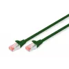 Patchkabel Digitus CAT 6 S/FTP DK-1644-005/G 0,5m Grün