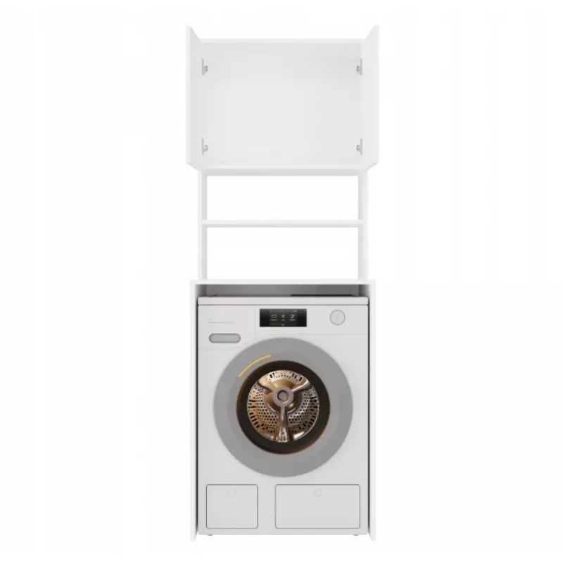 top e shop POLA MULTI Wäscheschrank für Waschmaschine - Weiß