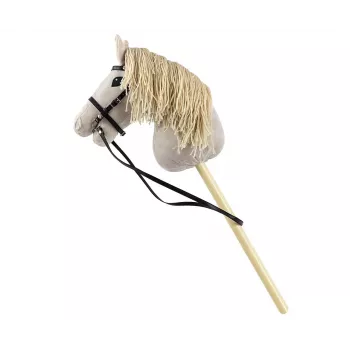 Plüsch-Steckenpferd Milly Mally 6626 Hellgrau – milly mally Kuscheltier, Steckenpferd zum Reiten