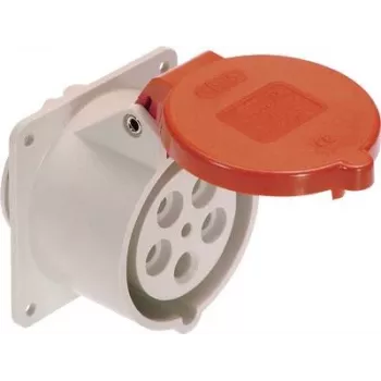 Industrielle CEE-Einbausteckdose AS Schwabe 60440 — 16A 5‑polig 400V Einbausteckverbinder