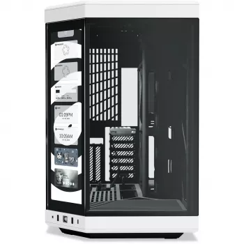 HYTE Y70 Touch Infinite Midi Tower Schwarz, Weiß