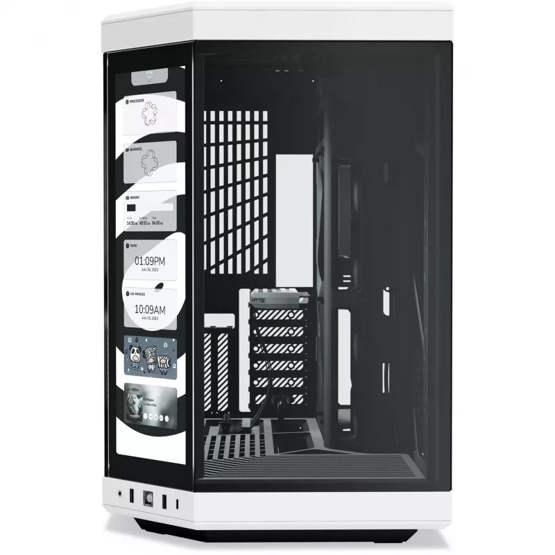 HYTE Y70 Touch Infinite Midi Tower Schwarz, Weiß