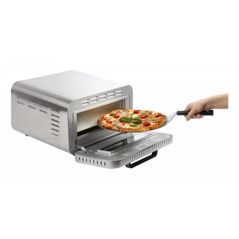 Pizzabackgerät ProfiCook PC-PO 1323 – Tisch-Pizzaofen, 1 Pizza, 2100 W, Edelstahl, digitaler Timer