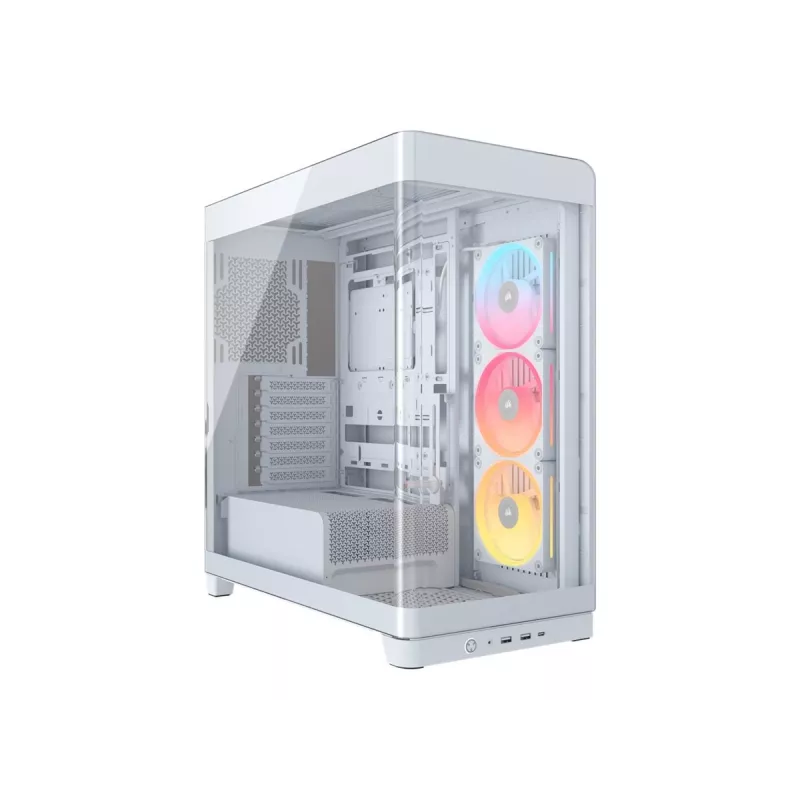 PC-Gehäuse Corsair 4500X LX-R RGB Tempered Glass Midi Tower Weiß