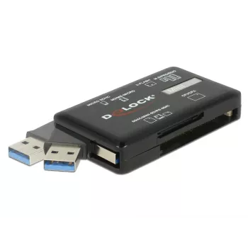 DeLOCK SuperSpeed USB Kartenleser CF SD Micro SD MS M2 xD 5 Gbps