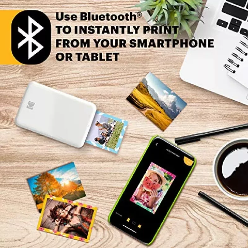 Kodak STEP RODMP20AMZW mobiler Fotodrucker ZINK 2x3'' Bluetooth