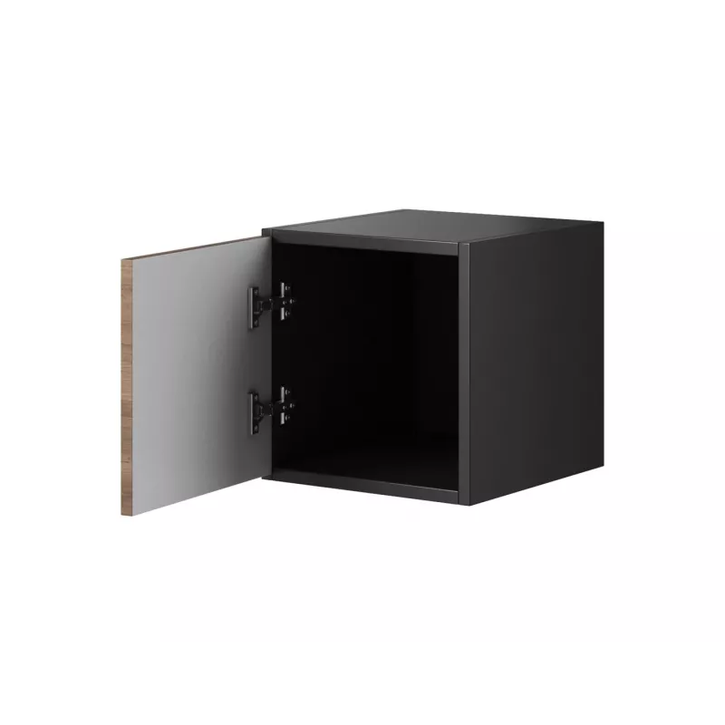 Cama geschlossener Aufbewahrungsschrank ROCO RO5 37/37/39 Anthrazit/Wotan-Eiche