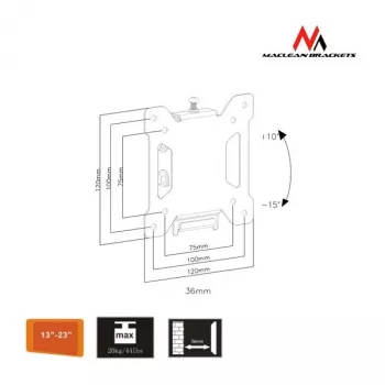 Universalhalterung für TV oder Monitor MC-596 13-23 VESA 100x100 20kg