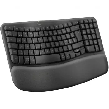 Logitech Wave Keys Office RF Wireless + Bluetooth QWERTY Dänisch Finnisch Norwegisch Schwedisch Graphit