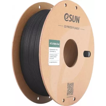 PLA MATTE DUAL 1,75mm SCHWARZ WEISS 1kg ESUN 3D FILAMENT (PLA-MTD175B-BW1P1)