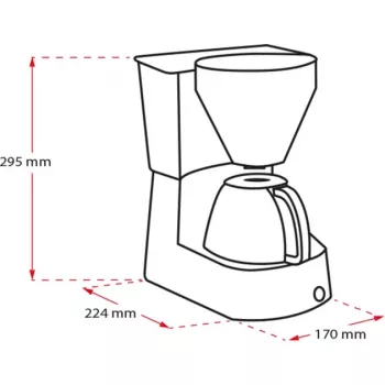 Easy, Filterkaffeemaschine schwarz