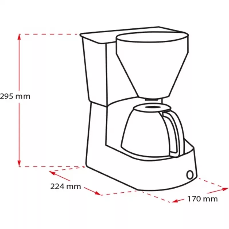 Easy, Filterkaffeemaschine schwarz
