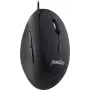 Perixx PERIMICE-519, kleine ergonomische Maus, für Rechtshänder, USB kabelgebunden, schwarz