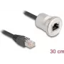 Netzwerkkabel DeLOCK 88187 0,3 m Cat5e S/UTP RJ-45 Schwarz Silber