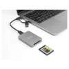 DeLOCK USB Typ-C Kartenleser CFexpress XQD Aluminium Grau 10000 Mbit/s