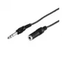 Wentronic Goobay 6,35mm-Klinken-Verlängerungskabel, 5 m – Klinkenstecker 6,35 mm (3-polig, Stereo) > Klinkenbuchse 6,35 mm (3-polig, Stereo) (50428)