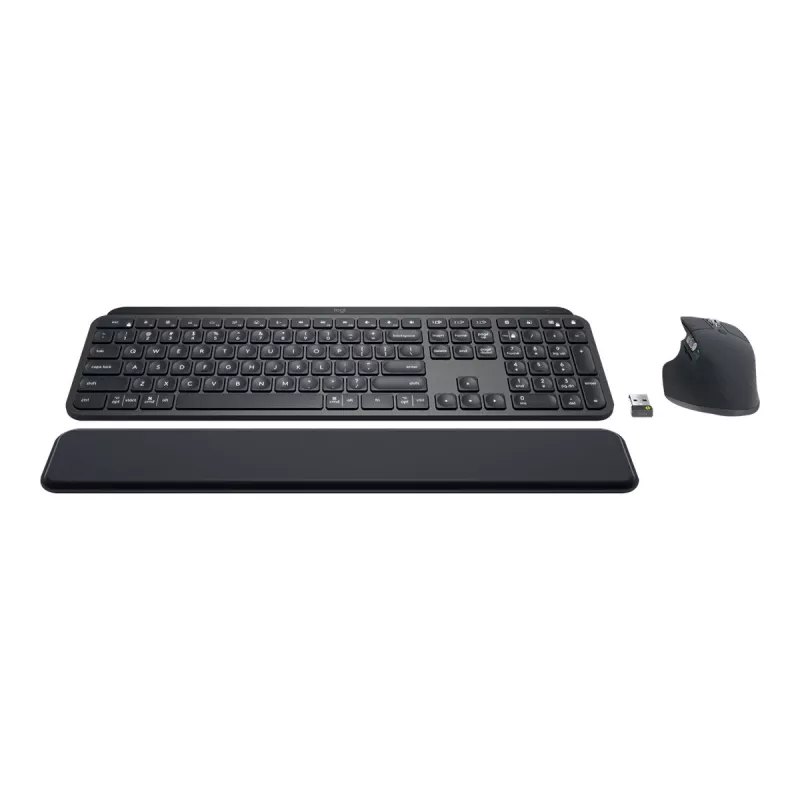 Logitech MX Keys Combo for Business - Tastatur-Maus-Set - hintergrundbeleuchtet - kabellos - Bluetooth LE - QWERTY - GB - Graphit