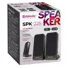 DEFENDER SPK-225 Kabelgebundene 2.0-Lautsprecher, 4 W RMS, USB/DC 5 V, 3,5 mm, schwarz