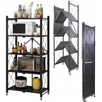 Topeshop Storage Rack FS005 Gartenwerkzeug-Aufbewahrungsregal Freistehend Verzinkter Stahl