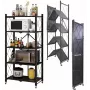 Topeshop Storage Rack FS005 Gartenwerkzeug-Aufbewahrungsregal Freistehend Verzinkter Stahl