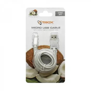 Sbox USB->Micro USB M/M 1,5 m USB-10315W weiß
