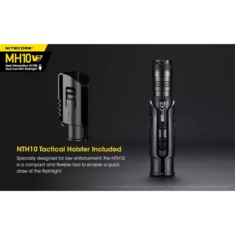 Hand-Taschenlampe Nitecore MH10 V2 Schwarz