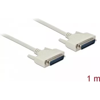 Serielles Kabel DELOCK 84172 D-Sub 25 Pin auf D-Sub 25 Pin, beige, 1 m