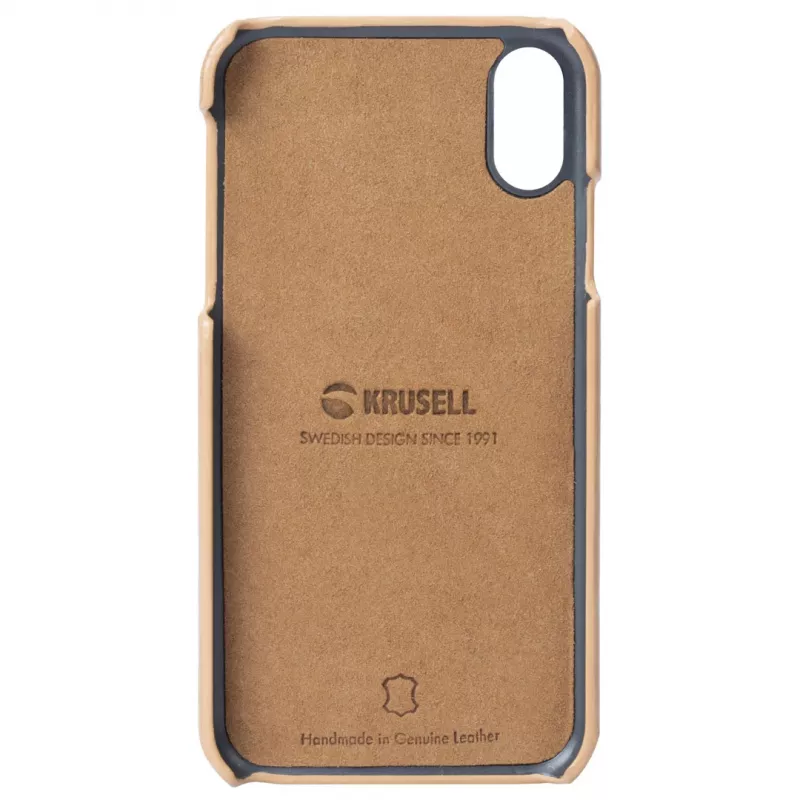 Smartphone-Hülle Krusell Sunne für Apple iPhone XS – vintage nude