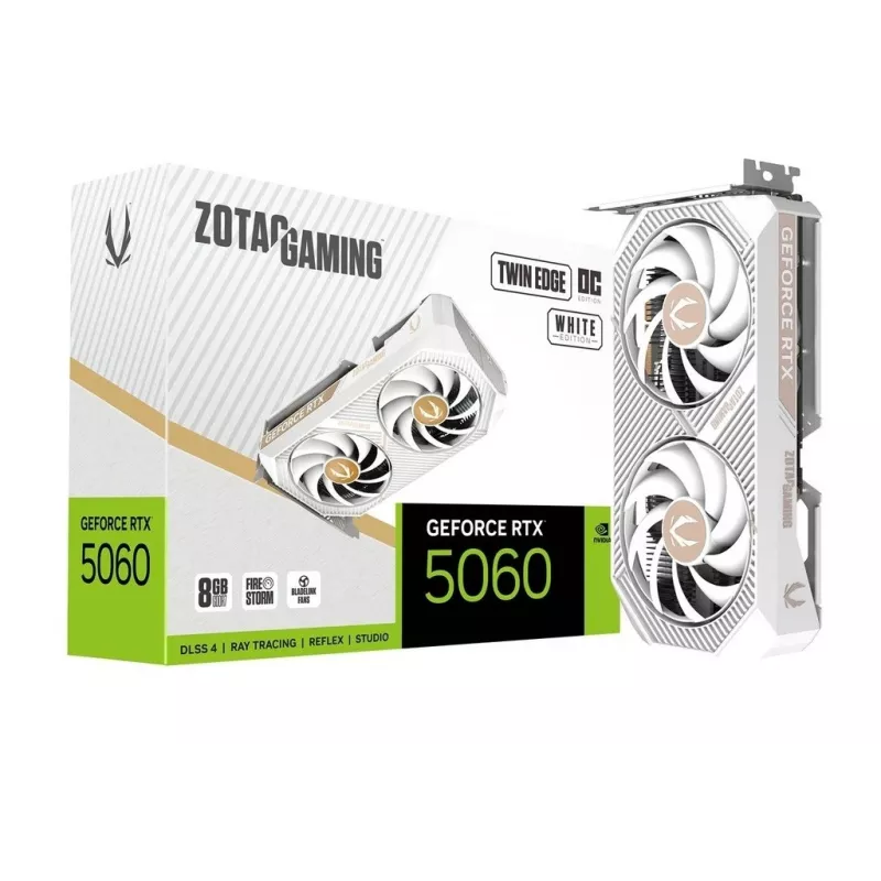 Grafikkarte Zotac GAMING GeForce RTX 5060 Twin Edge OC White Edition 8GB GDDR7