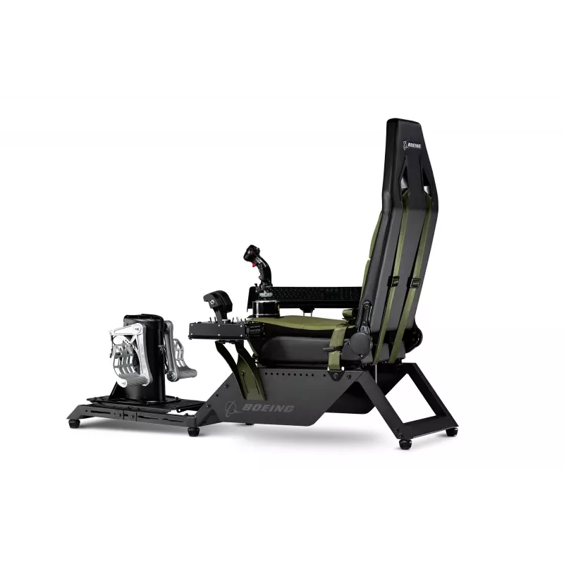 Cockpitsitz von Next Level Racing Flight Simulator Boeing Military 396055 — spezieller Flugsimulationssitz, kompatibel mit Steuerhörnern und Pedalen
