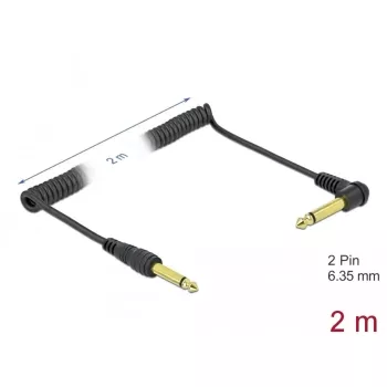 Audiokabel DeLOCK 85939 2m 6,35mm Schwarz