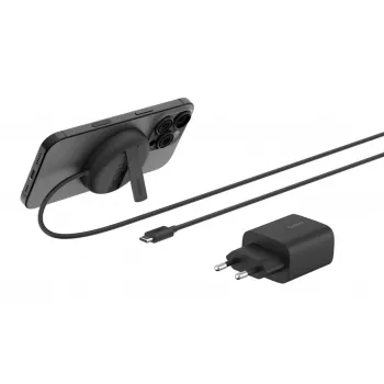 Faltbares magnetisches Qi2-Wireless-Ladegerät Belkin WIA011KQBK 15W (20W-Netzteil), Schwarz