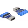 DeLOCK USB-Adapter Stiftleiste Buchse auf interne Typ-E Key A Buchse 20 Pin