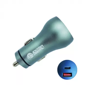 Ladegerät USB 3.0 + Typ C: 12-24V, 36W, QC3.0 + PD
