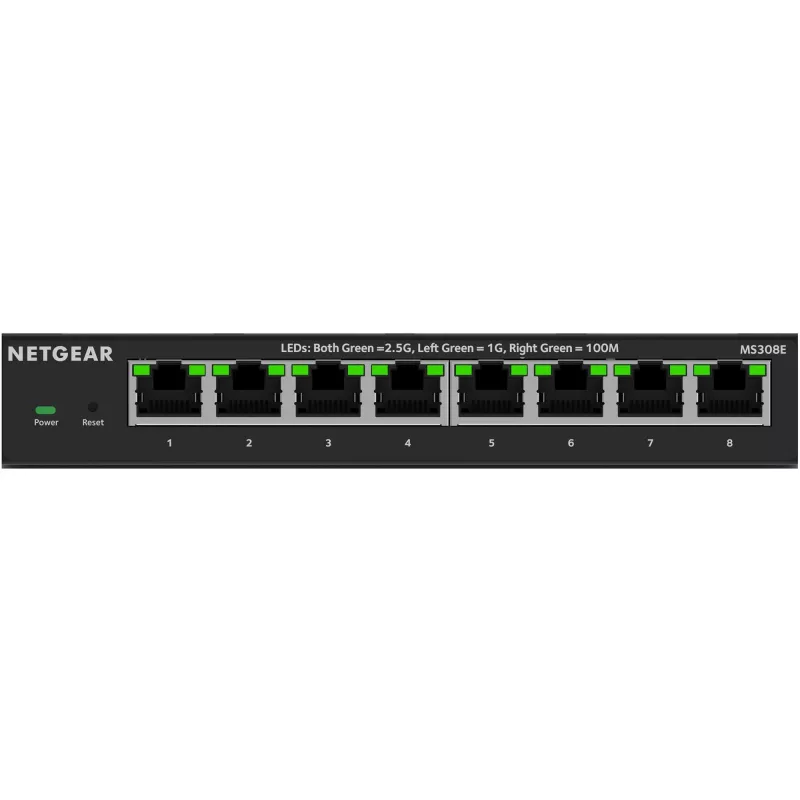 NETGEAR MS308E Unmanaged 2.5G Ethernet (100/1000/2500) Schwarz