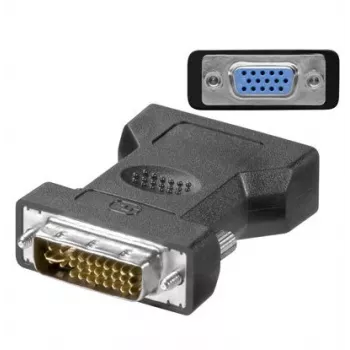 Microconnect MONAJ Adapter DVI-I 24+5Pin HD15 Schwarz