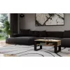 top e shop STOLIK KAWOWY ŁAWA MODERN 2P schlank Dąb Artisan schwarze Lamellen