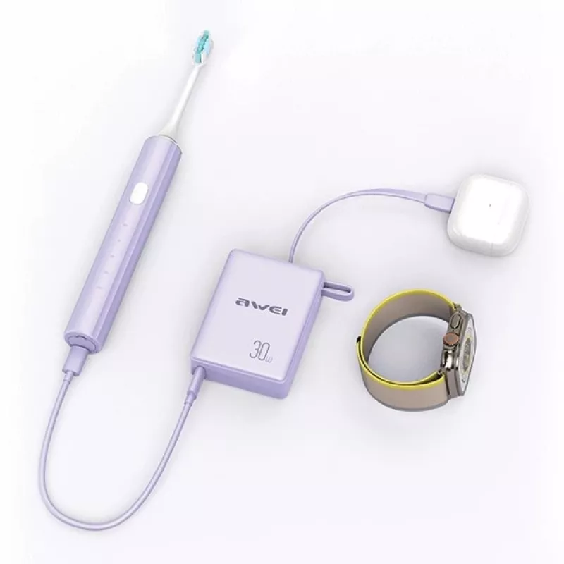 Powerbank 10000mAh 30W P87K Integriertes USB-C