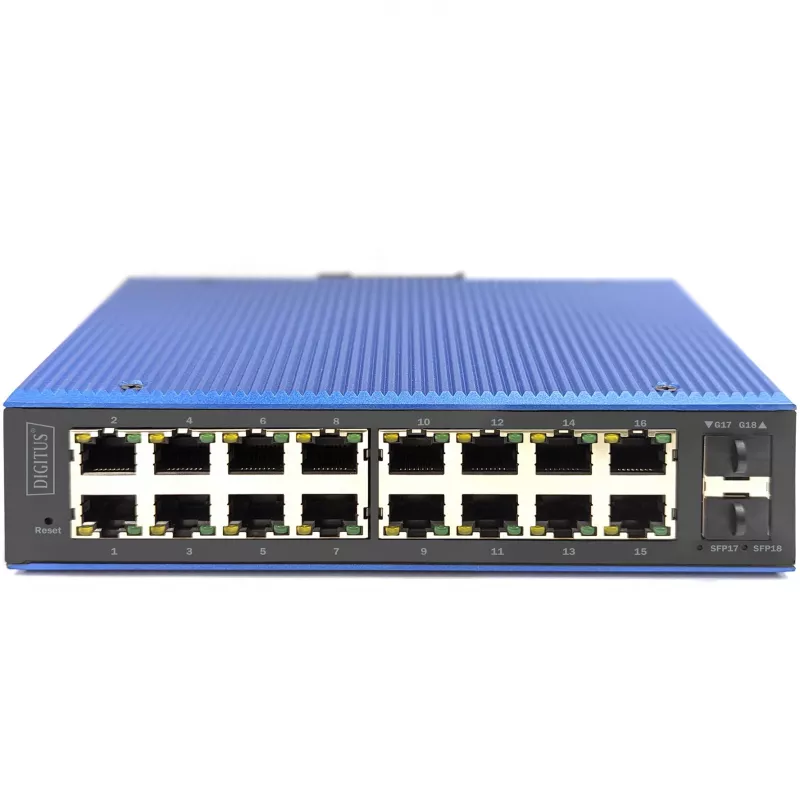 Managed Switch DIGITUS DN-651159 16+2-Port Gigabit Ethernet PoE