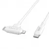 HYPER HyperJuice USB-Kabel USB 2.0 1,5 m USB-C USB-C/Lightning Weiß