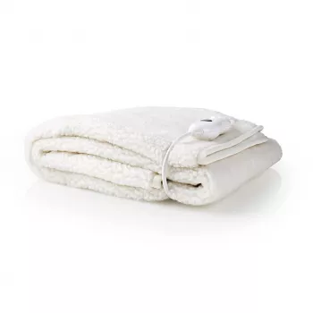 Nedis PEBL120CWT1 elektrische Einzel-Unterbettdecke, 150 x 80 cm
