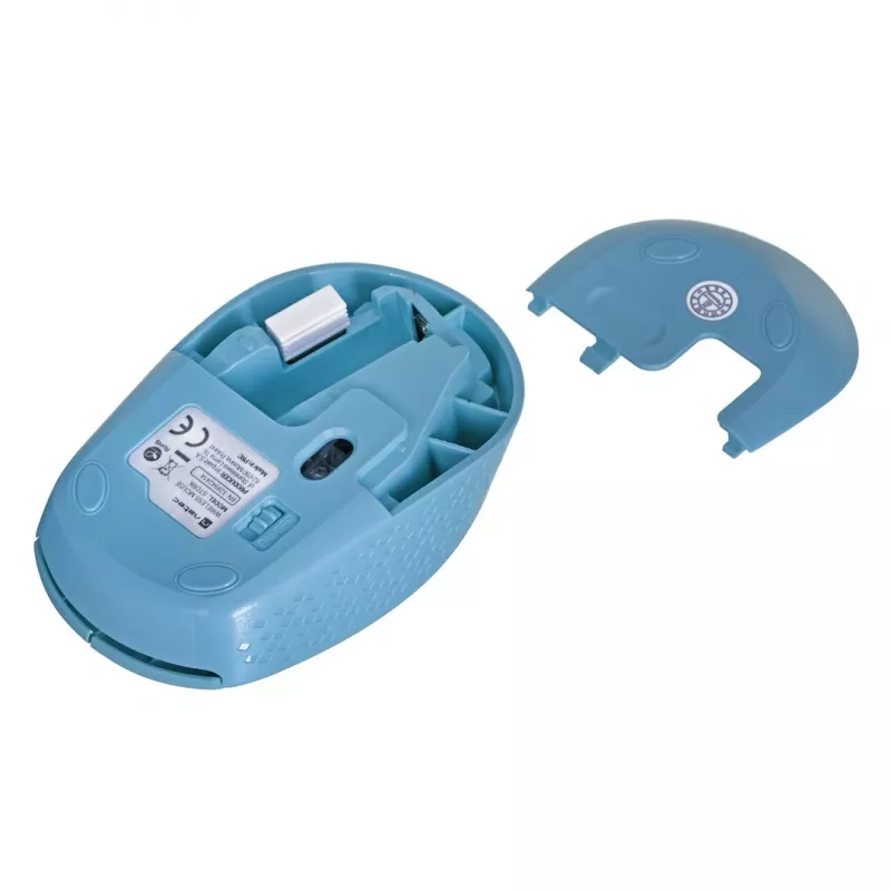 Kabellose beidhändige Maus NATEC STORK – Bluetooth + USB Typ-A, 1600 DPI, 3 Tasten, Hellblau