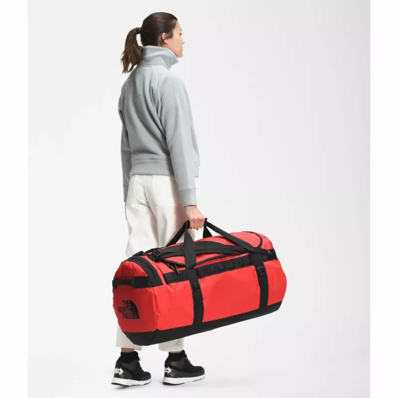 The North Face Base Camp Duffel L Reisetasche 95 L Polyester Schwarz, Rot