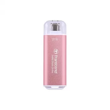 SSD-Festplatte Transcend 512 GB extern USB Type-C ESD300 Pink